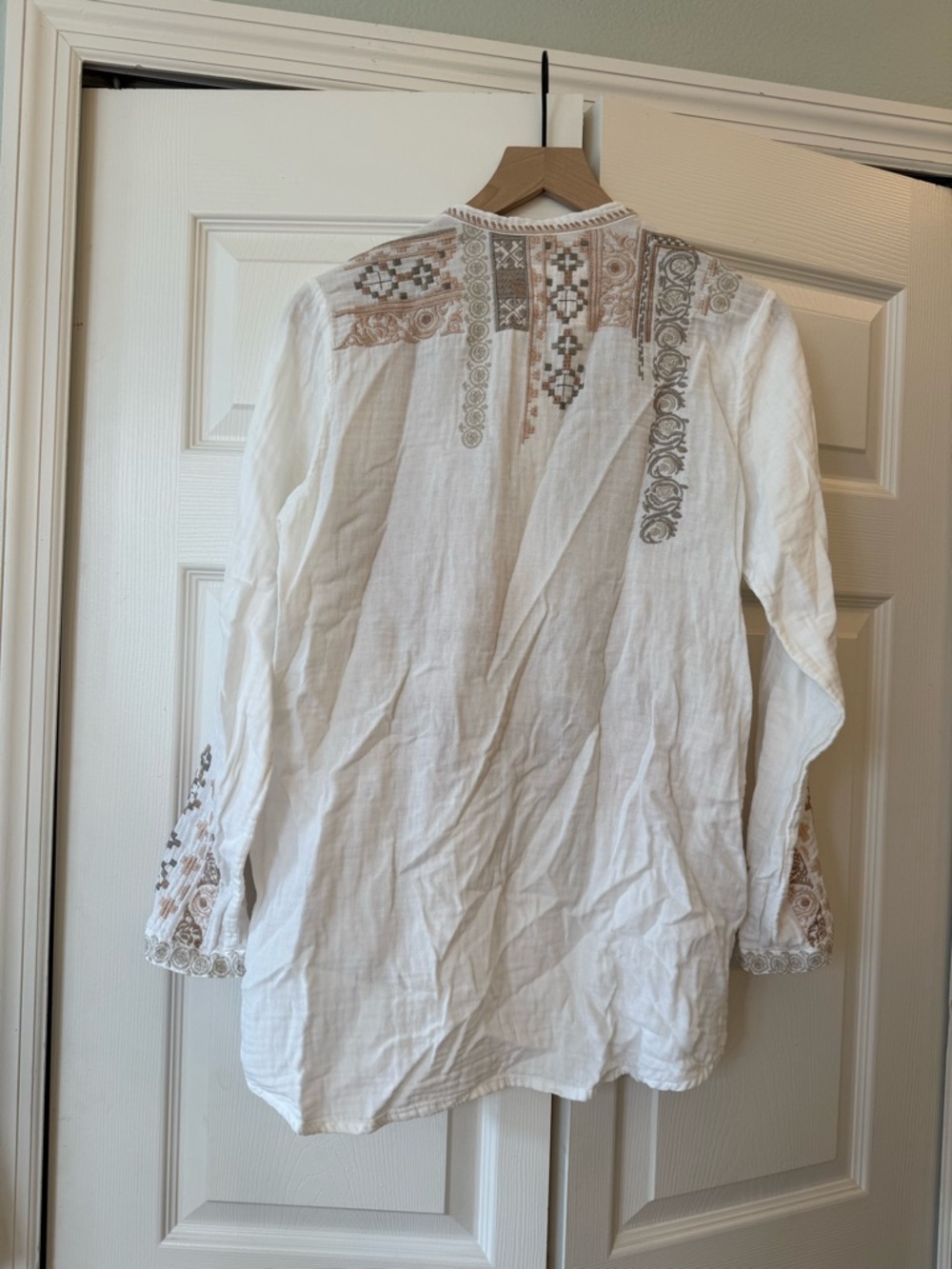 Johnny was biya button up cotton blouse - Picture 2 of 8
